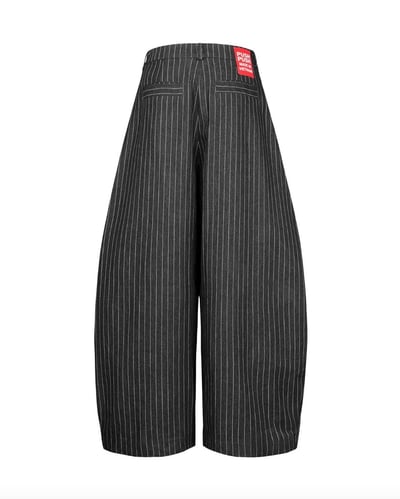 PUSH PUSH PP STRIPED PANTS 細條紋寬褲4