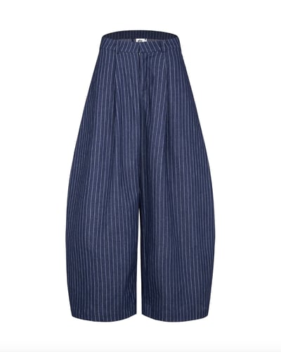 PUSH PUSH PP STRIPED PANTS 細條紋寬褲9