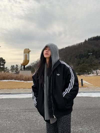 親膚針織連帽圍巾🧣3colors4