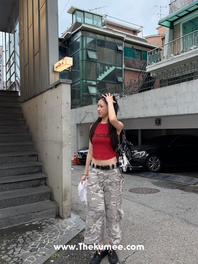 E15 低腰迷彩七分褲2
