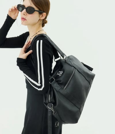 Mucent ღ Prime wrinkle leather tote bag (男女通用)2