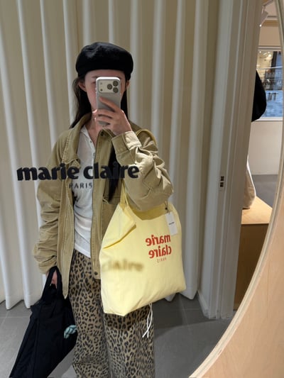 Marie Claire 經典LOGO棉布包 12colors4