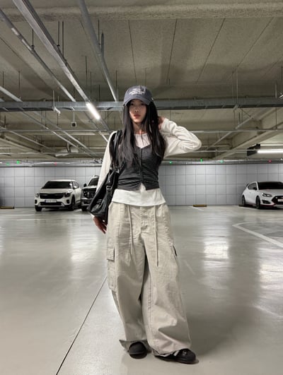 極簡條紋輪廓背心 2colors5