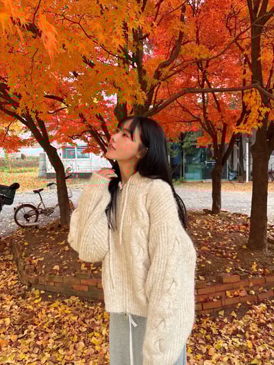 暖糯麻花連帽針織外套 2colors3