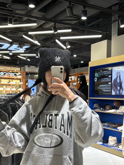 MLB x Karina 升級版貓耳朵針織毛帽2