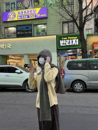 親膚針織連帽圍巾🧣3colors10