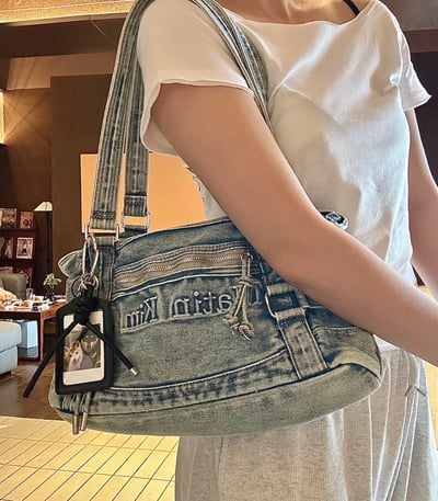 Matin Kim 丹寧牛仔方包6