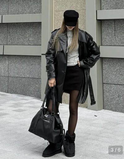 Mucent ღ Prime wrinkle leather tote bag (男女通用)7