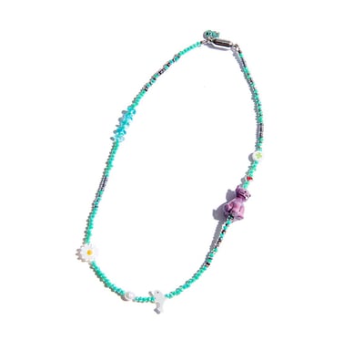 NiRO 薄荷綠雛菊動物項鍊4