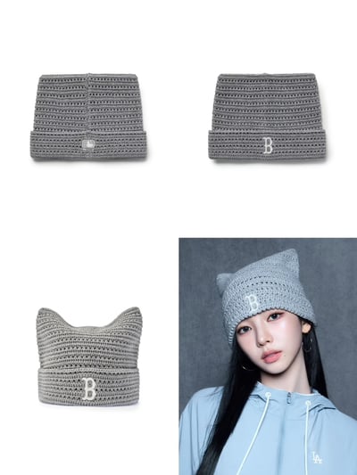 MLB x Karina 春夏款貓耳朵帽5