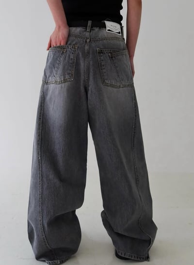 買就對了復古刷色設計款牛仔褲 2colors6