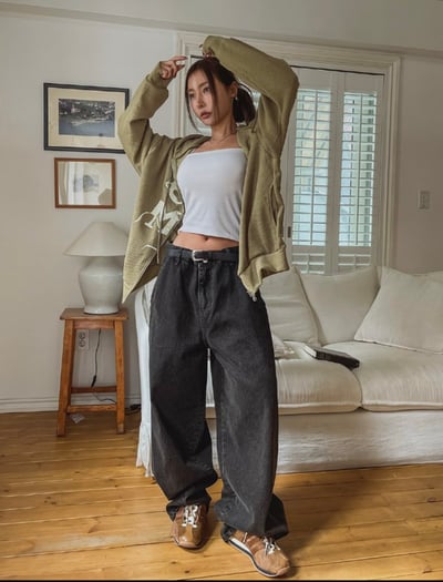 比例感滿分低腰落地寬褲 2colors6