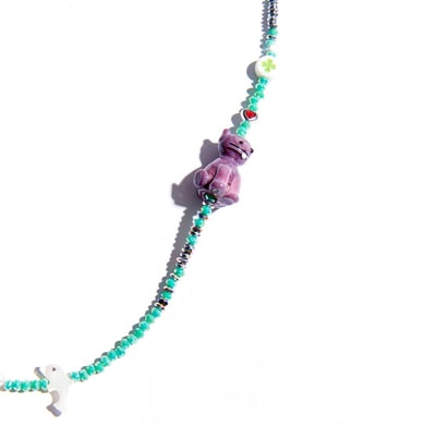 NiRO 薄荷綠雛菊動物項鍊3