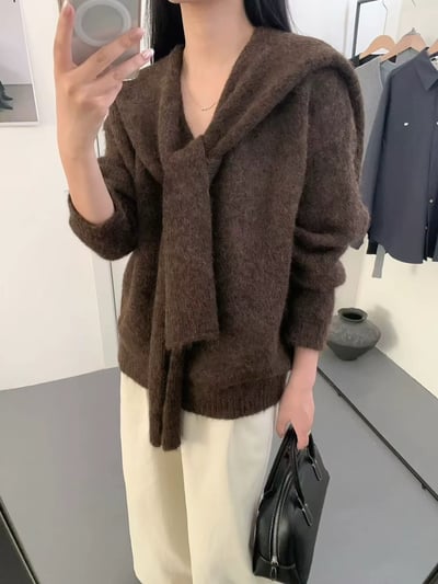 多種穿法溫柔小姐姐款軟糯針織衣 4colors14