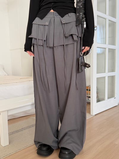 垂墜感一百分落地西裝褲裙 2colors7