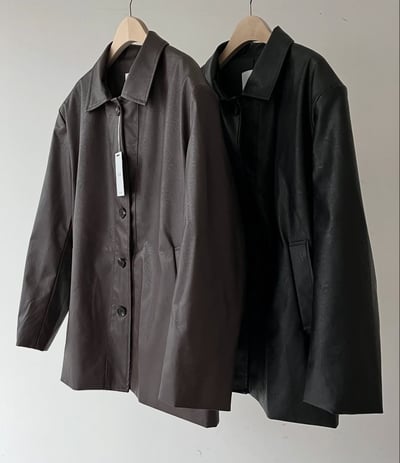 版型一級棒韓女排扣皮夾克外套 2colors1