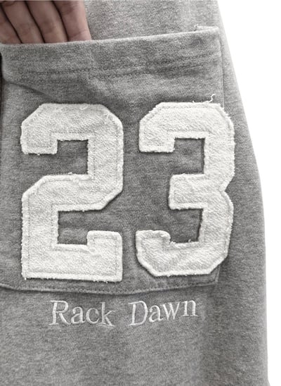 休閒拼接貼布落地棉褲 2colors7