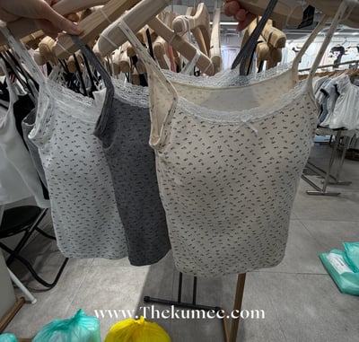 J02 小清新蕾絲滾邊BRA TOP 3colors1
