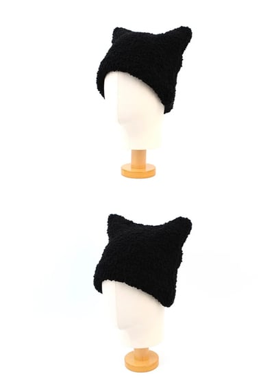 韓國小眾品牌針織貓咪帽 3colors4
