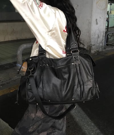 FancyClub ღ 闆娘勸敗款水洗機車騎士包 4colors23