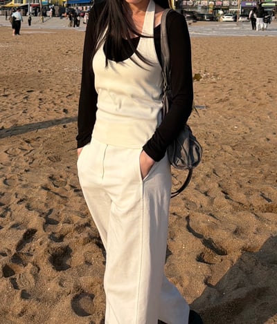 經典百搭掛脖背心 2colors5