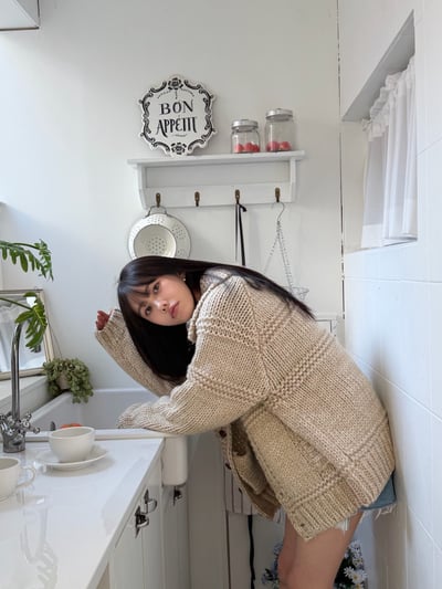 後磅粗針織外套 2colors 男女適穿14