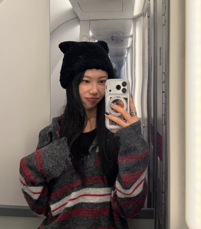 韓國經典撞色條紋針織 2colors5