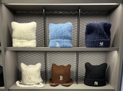 MLB x Karina 貓耳朵針織毛帽8