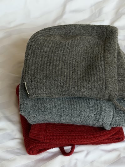 親膚針織連帽圍巾🧣3colors2