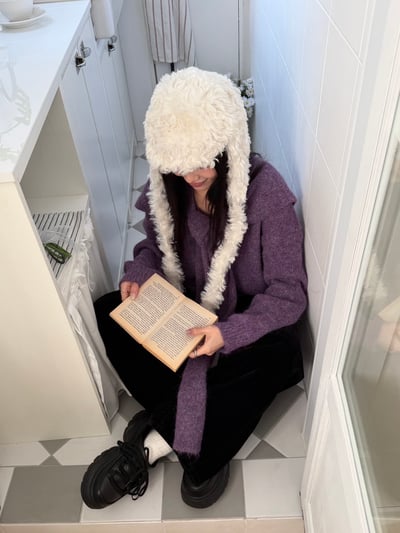 Velvet 絲絨落地直筒寬褲 1color3