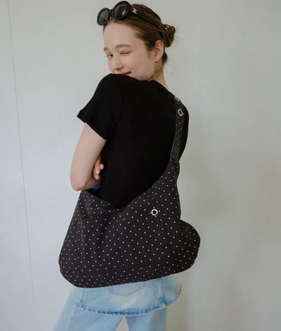 韓國小眾品牌 LETERIE⁂點點麂皮雙面包包 3colors14