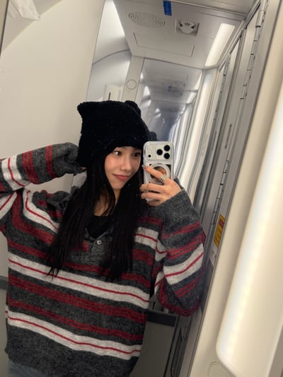 韓國小眾品牌針織貓咪帽 3colors2