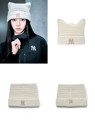 MLB x Karina 春夏款貓耳朵帽4