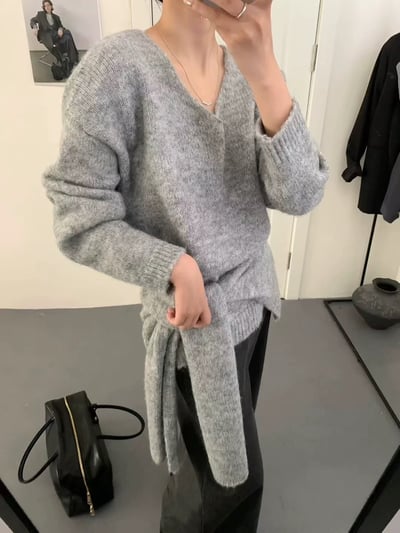 多種穿法溫柔小姐姐款軟糯針織衣 4colors16