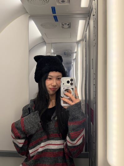 韓國小眾品牌針織貓咪帽 3colors1