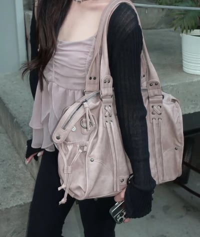 FancyClub ღ 闆娘勸敗款水洗機車騎士包 4colors24