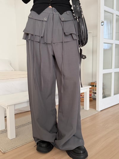 垂墜感一百分落地西裝褲裙 2colors9