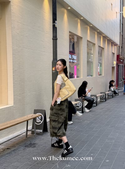 木耳滾邊兩件式撞色上衣 3colors9