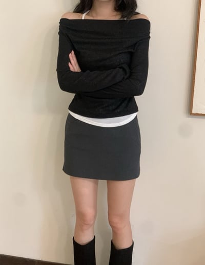 極致韓女兩件式層次穿搭 3colors6