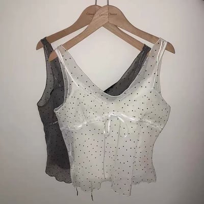 Moonlight Dot Ribbon Top 2colors4