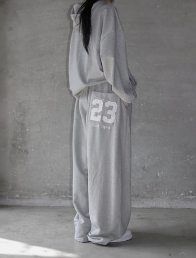 休閒拼接貼布落地棉褲 2colors10