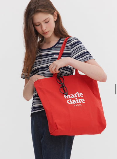 Marie Claire 經典LOGO棉布包 12colors14