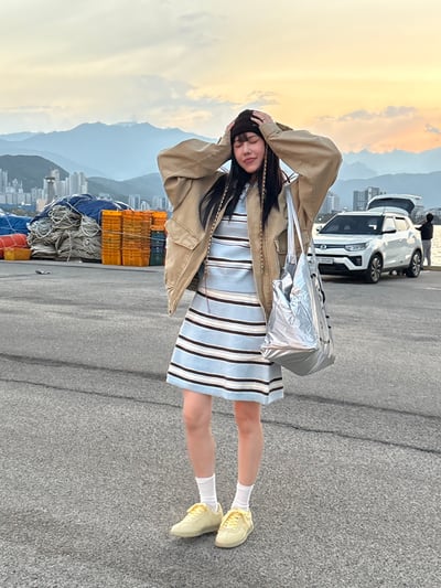 miu系撞色條紋針織套裝 2colors5