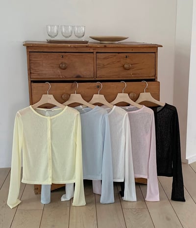 E13 糖果色長袖防曬罩衫 5colors8