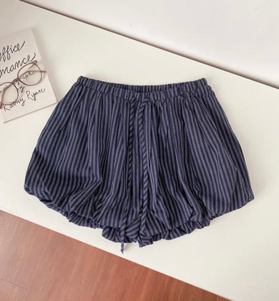 棉麻燈籠泡泡短褲 2colors7