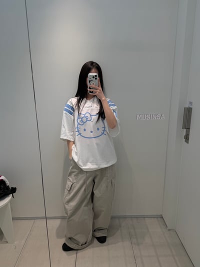 慵懶隨性工裝寬褲 4colors 男女適穿3