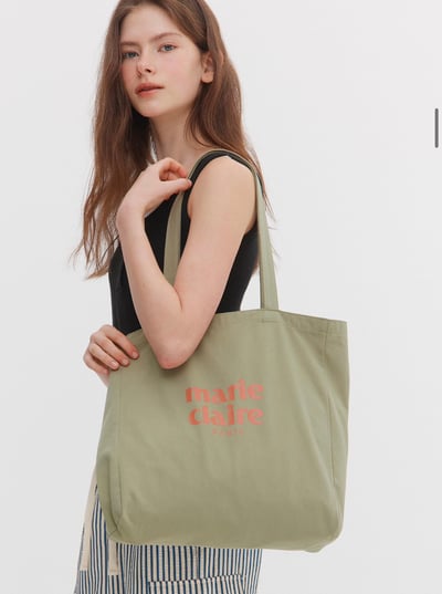 Marie Claire 經典LOGO棉布包 12colors8
