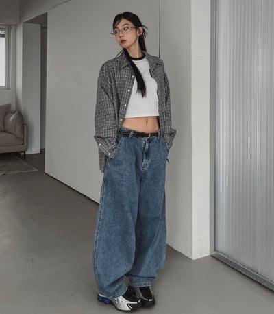 比例感滿分低腰落地寬褲 2colors3