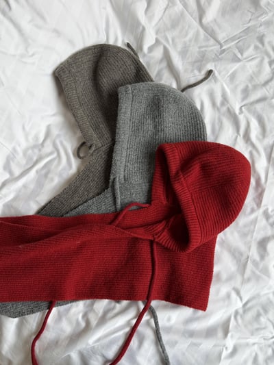 親膚針織連帽圍巾🧣3colors1