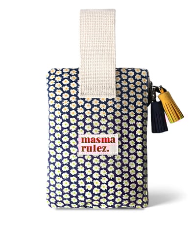 Masmarulezღ  (大)滿版碎花雛菊隨身化妝包 純棉1